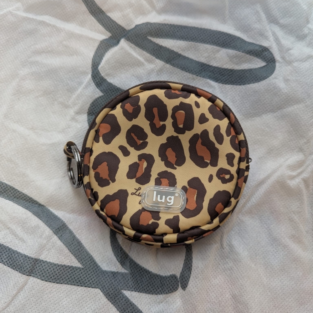 Lug Leopard Brown Print Coin Purse